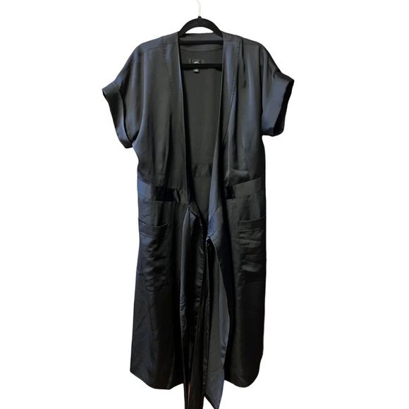 JCrew wrap dress with deep exterior pockets